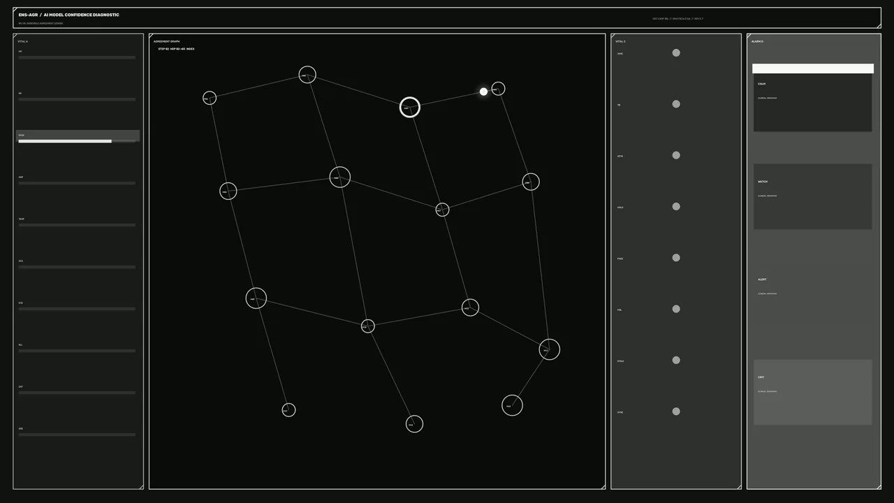 Monochrome Network Diagnostic HUD Interface 4K Wallpaper