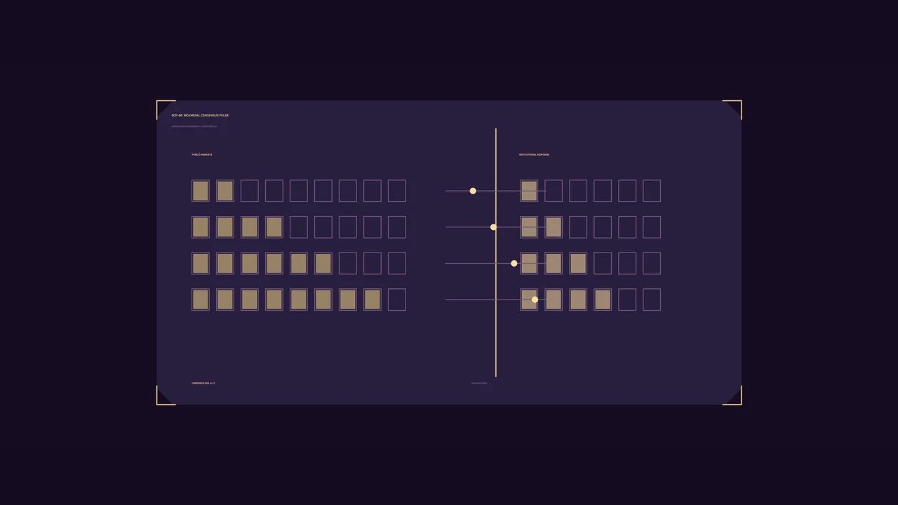 Democratic Governance Consensus HUD Dashboard with Comparative Indicator Grids –