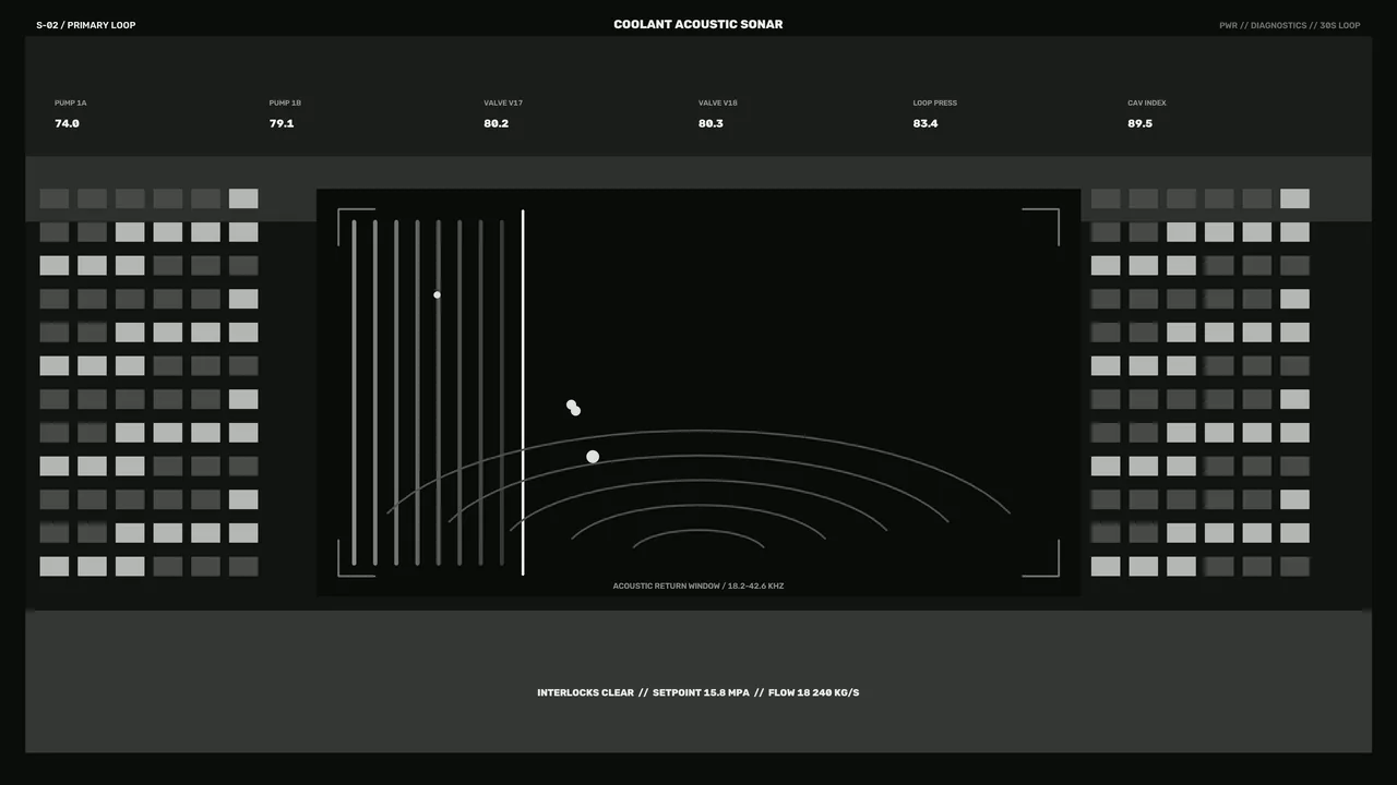 4K Coolant Acoustic Sonar Diagnostics HUD