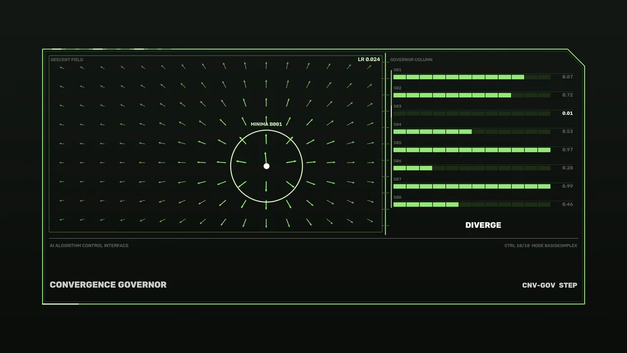 Green Vector Field Sci-Fi HUD Dashboard Wallpaper