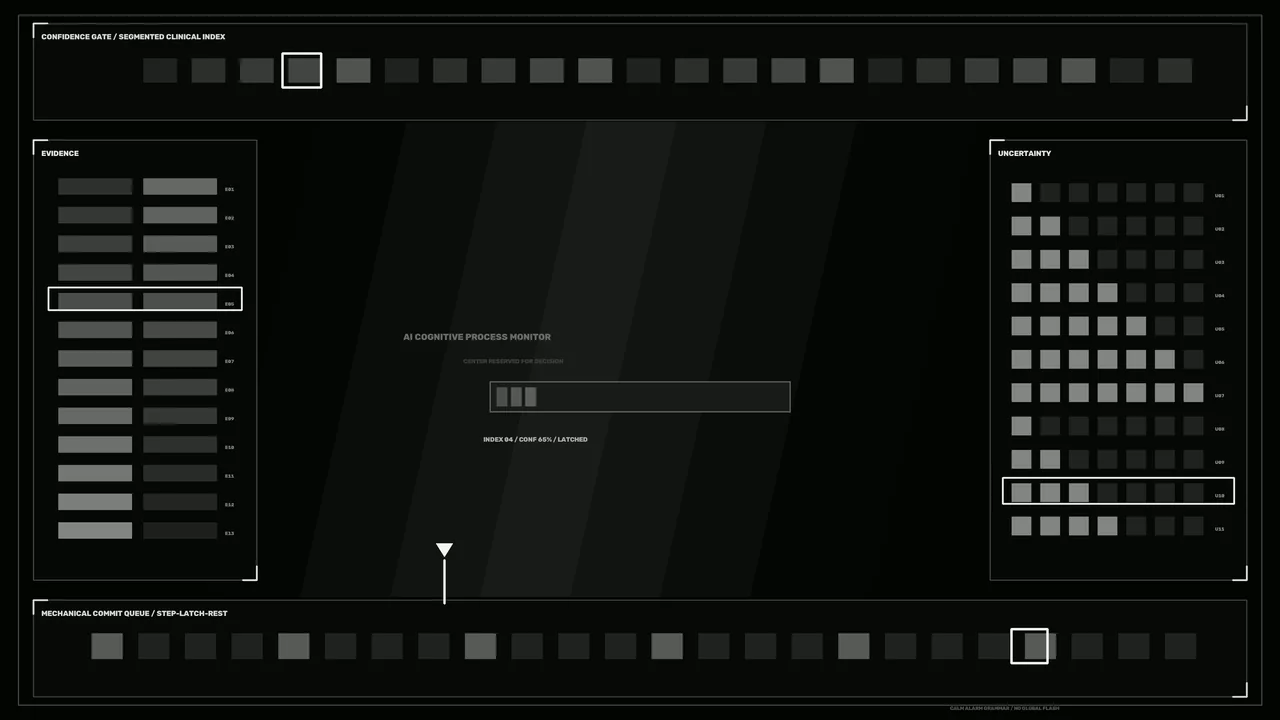 Monochrome Sci-Fi Process Monitor HUD 4K Wallpaper