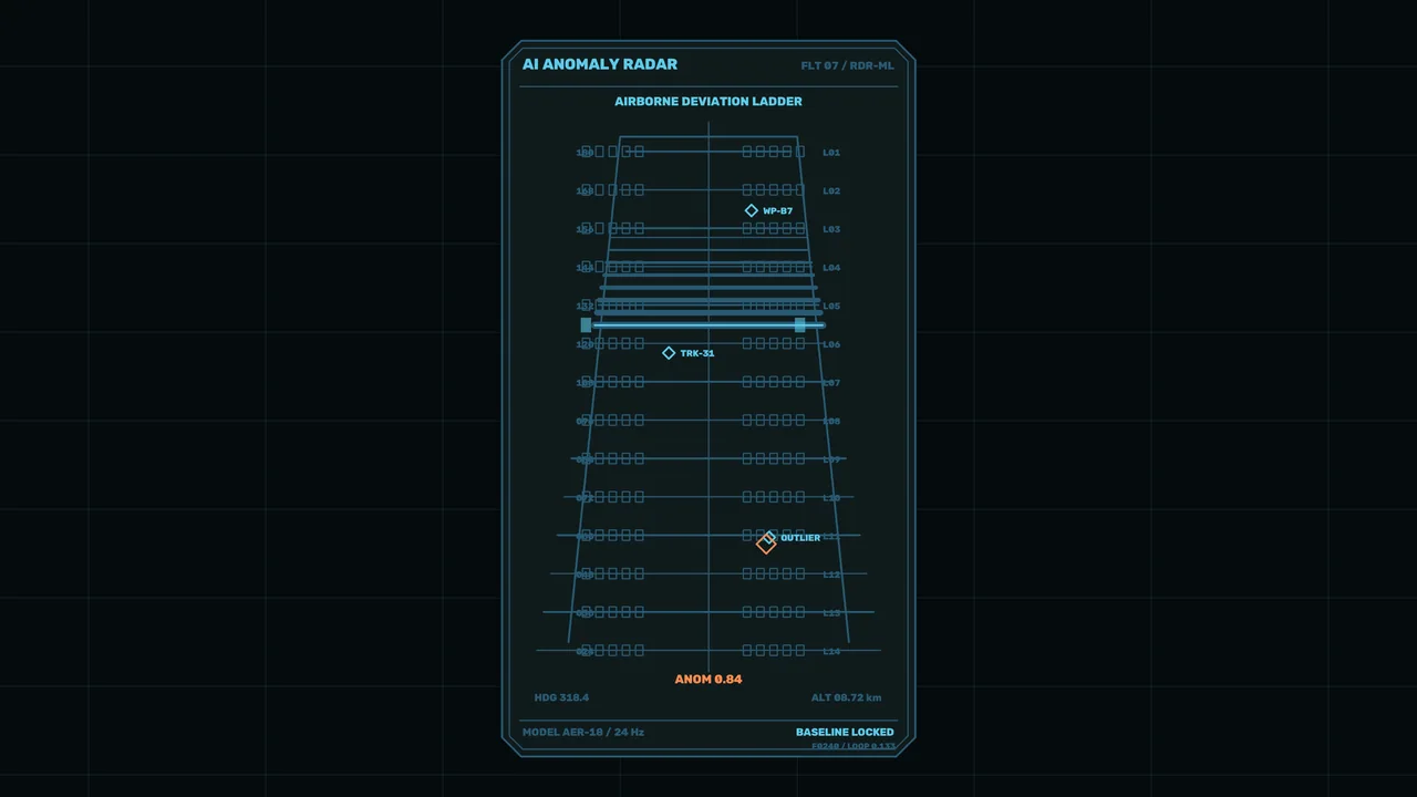 Sci-Fi Airborne Anomaly Radar HUD Interface 4K Wallpaper