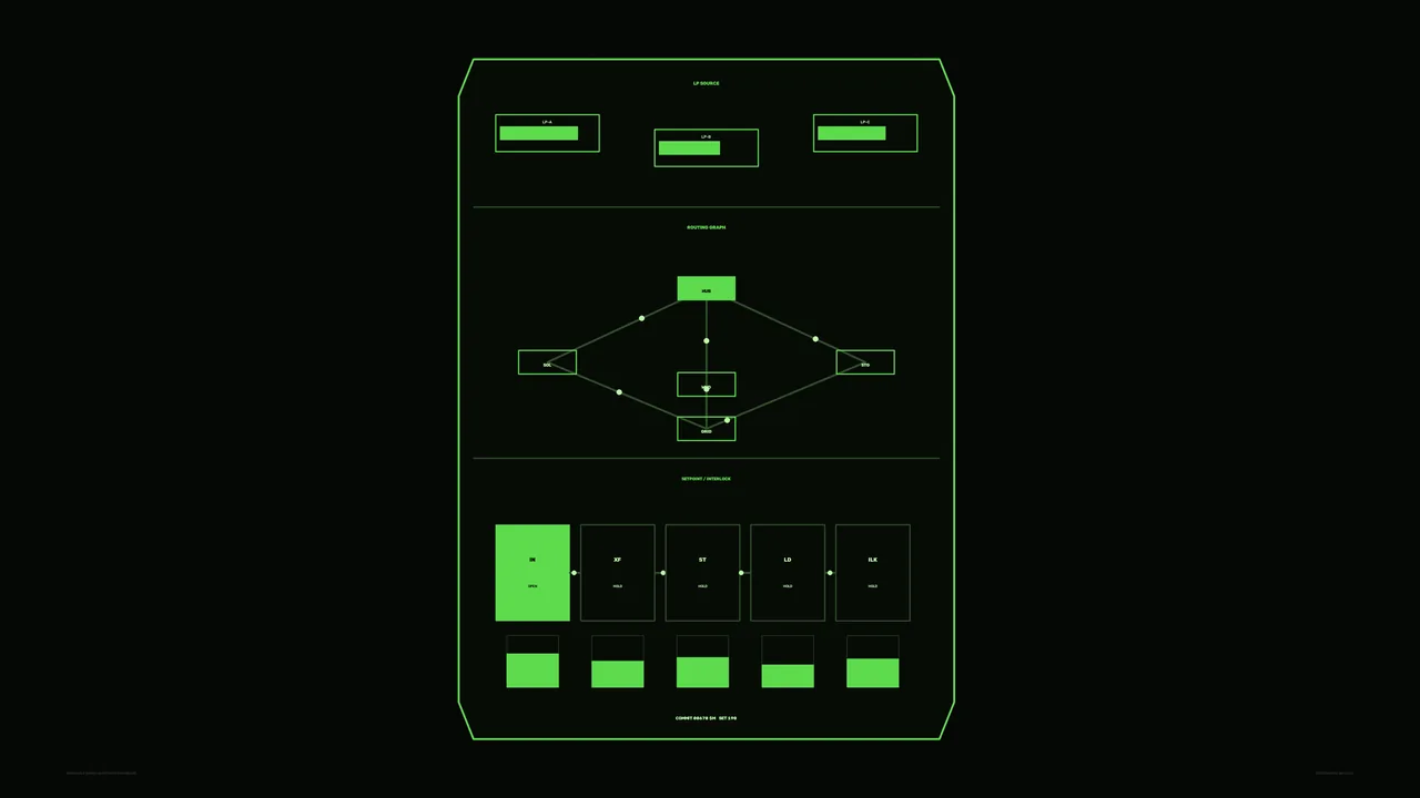 Green Routing Graph Telemetry HUD 4K Wallpaper