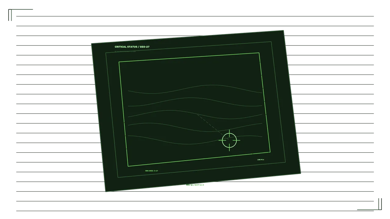 Green Critical Status Monitor HUD 4K Sci-Fi Wallpaper