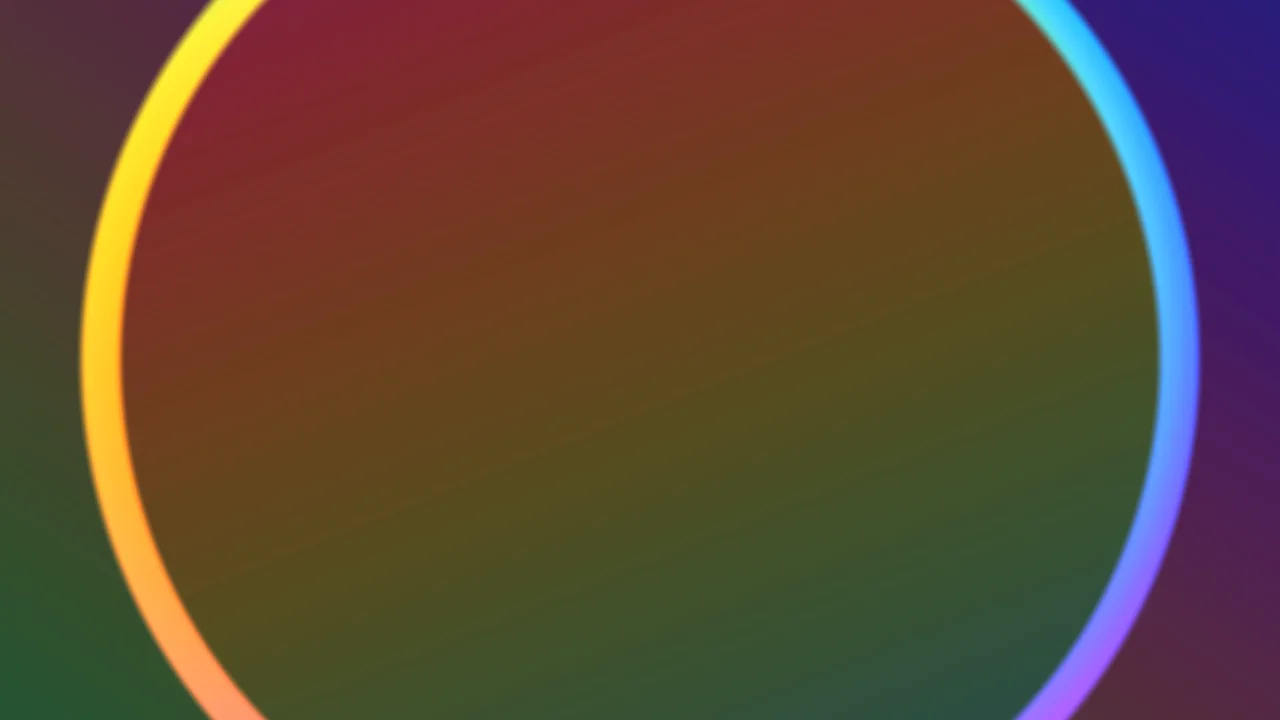 Colorful Neon Circular Gradient 4K Wallpaper
