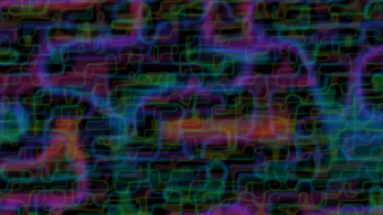 Rainbow Glitch Interference Geometric Texture 4K Wallpaper