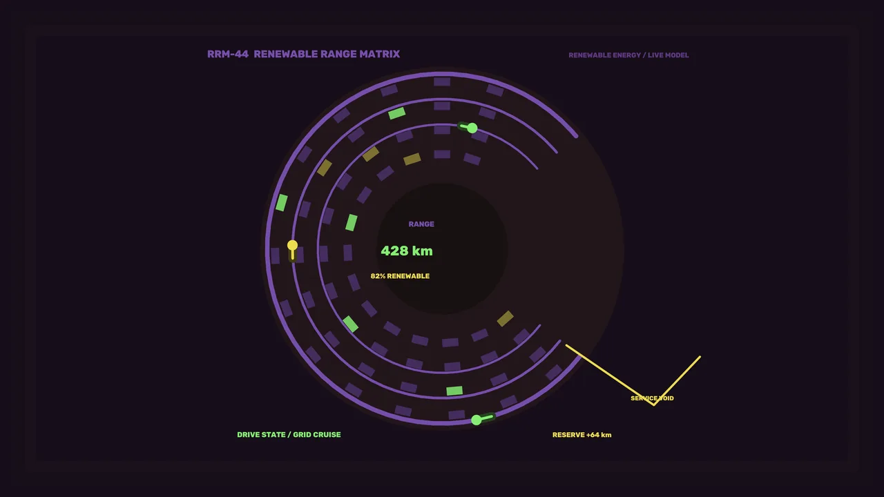 Renewable Range Matrix Circular Telemetry HUD Wallpaper