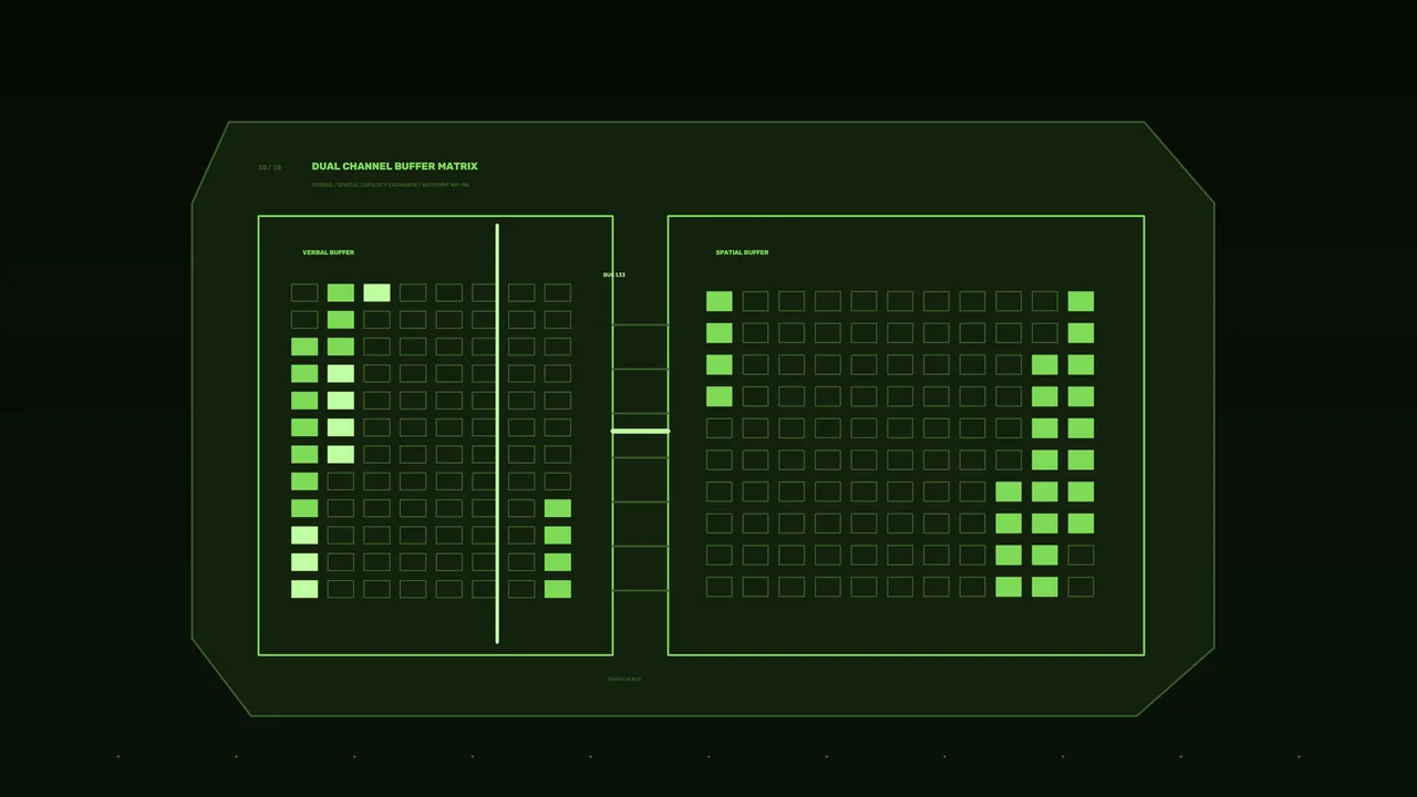 Dual-Channel Buffer Matrix HUD 4K Sci-Fi Wallpaper