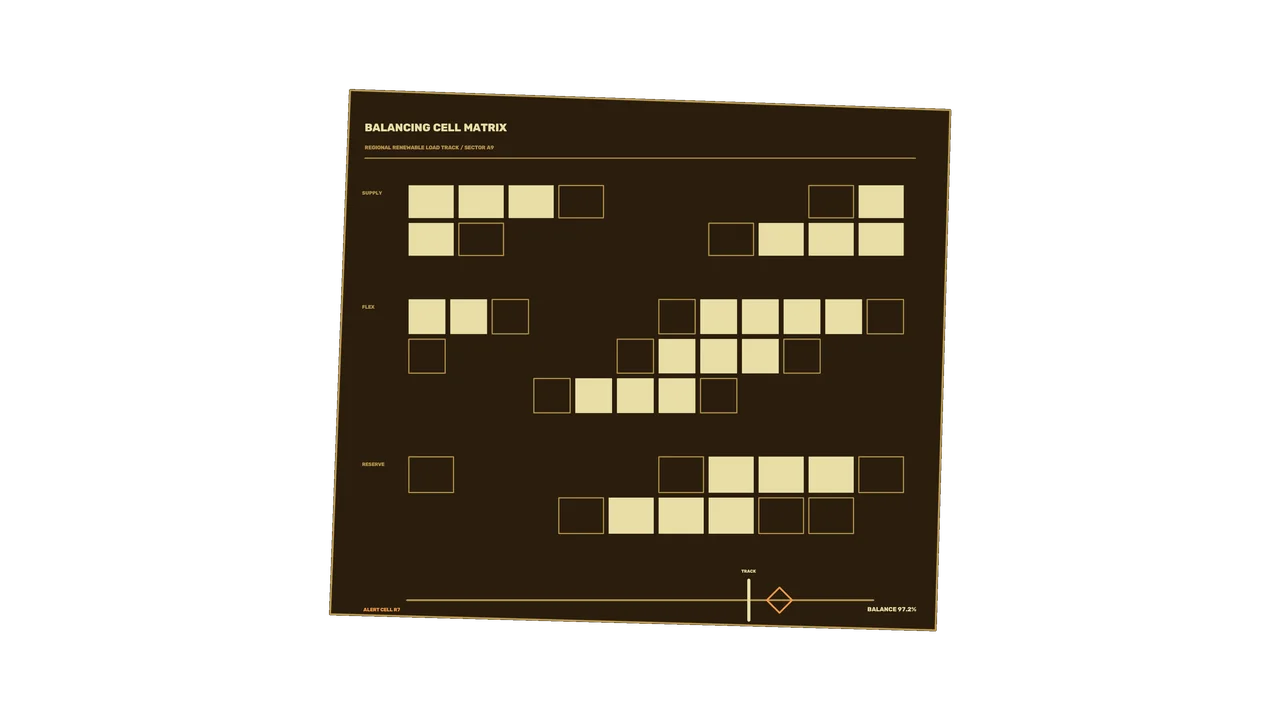 Renewable Load Balancing Matrix HUD 4K Wallpaper