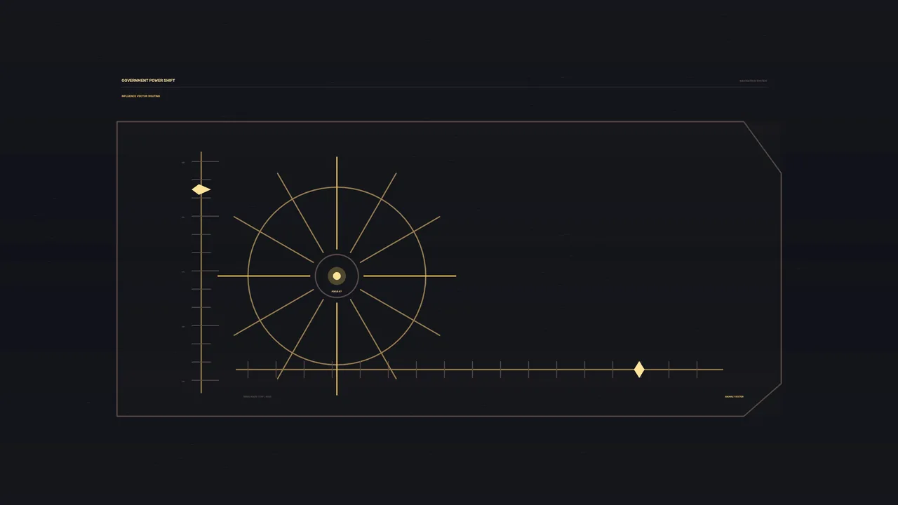 Sci-Fi Navigation HUD with Radial Scanner and Measurement Scales 4K Wallpaper