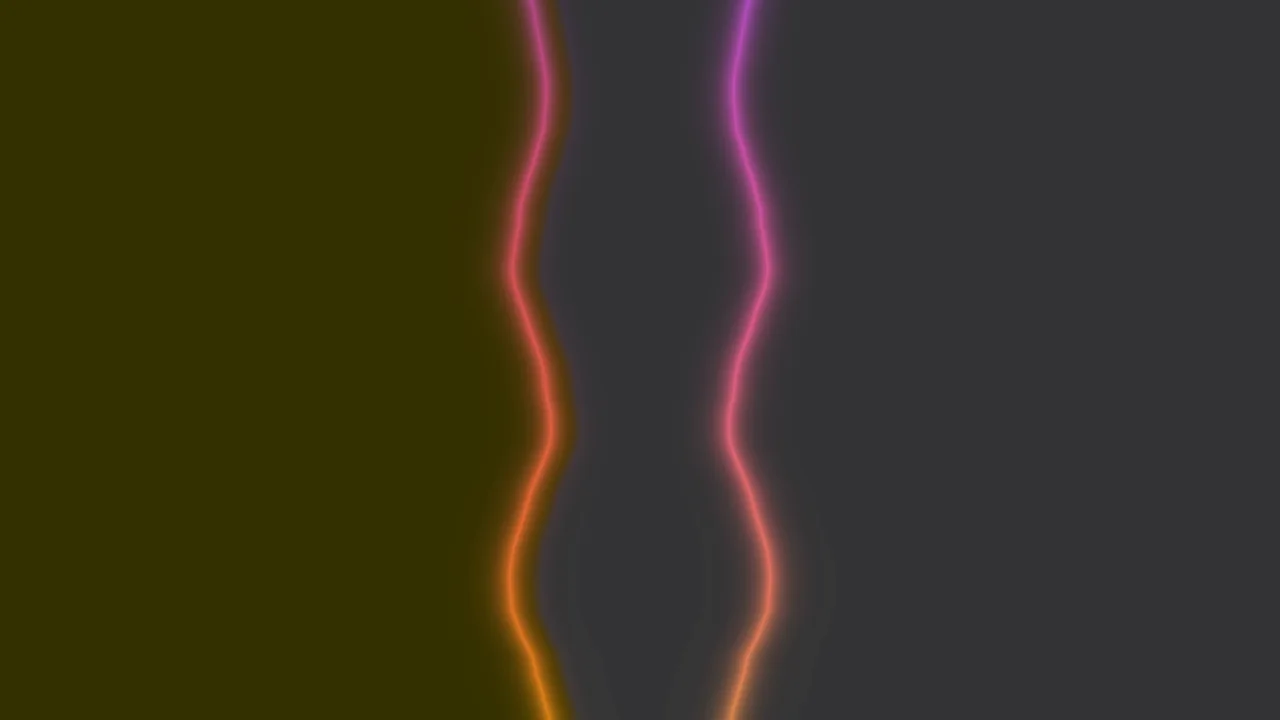 Abstract Neon Wavy Color Separation Wallpaper