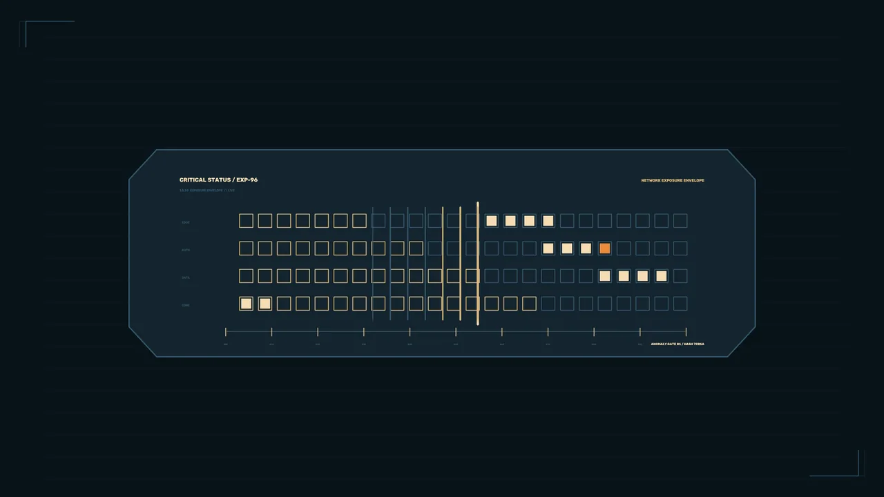 Critical Status Monitor HUD Grid – 4K Sci-Fi Wallpaper