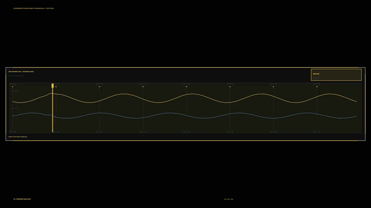 Futuristic Telemetry Waveform HUD Graph 4K Wallpaper
