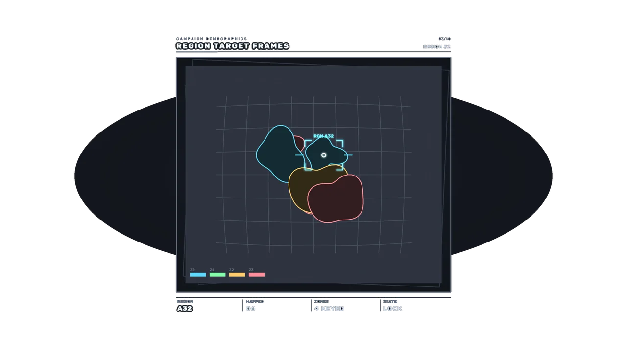 Regional Target Frames Sci-Fi HUD