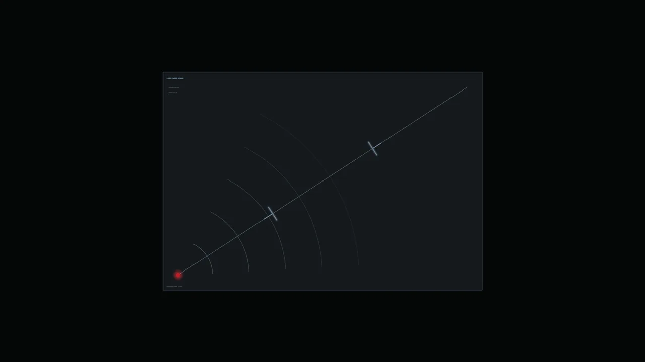 Dark Sci-Fi Radar Tracking HUD 4K Wallpaper