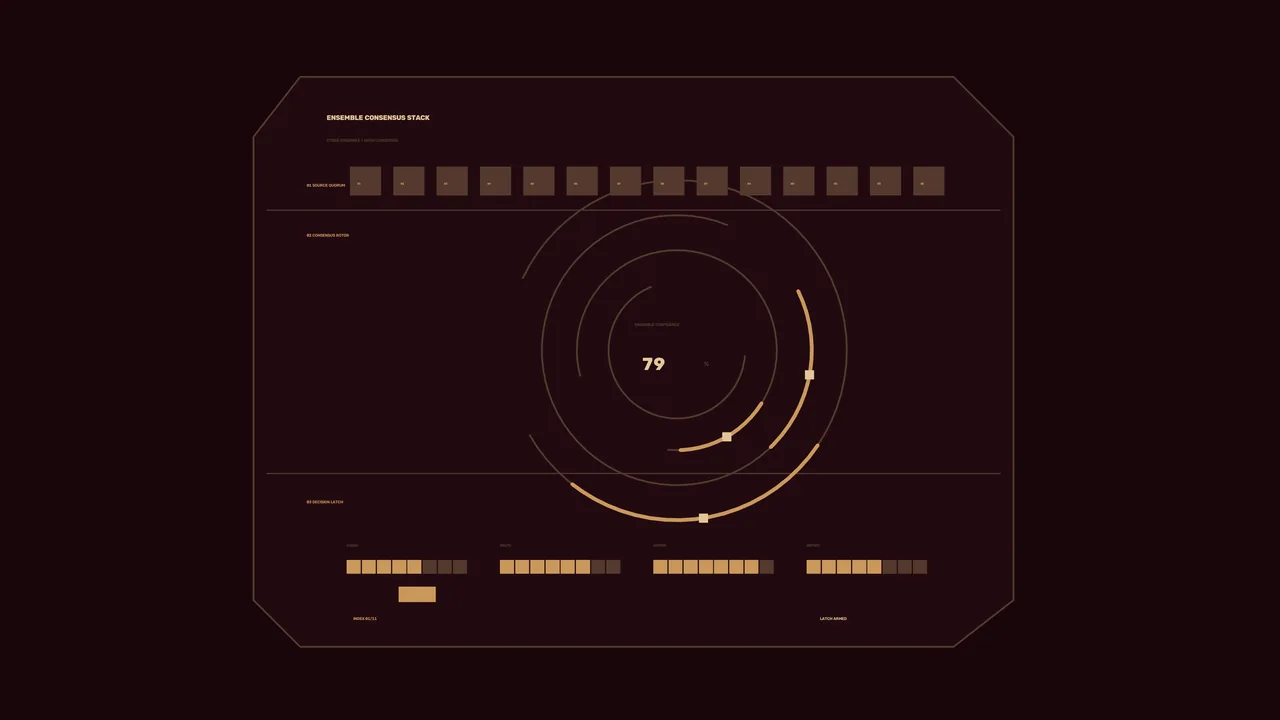 Amber Circular Confidence Gauge HUD Dashboard, Dark Burgundy 4K Wallpaper