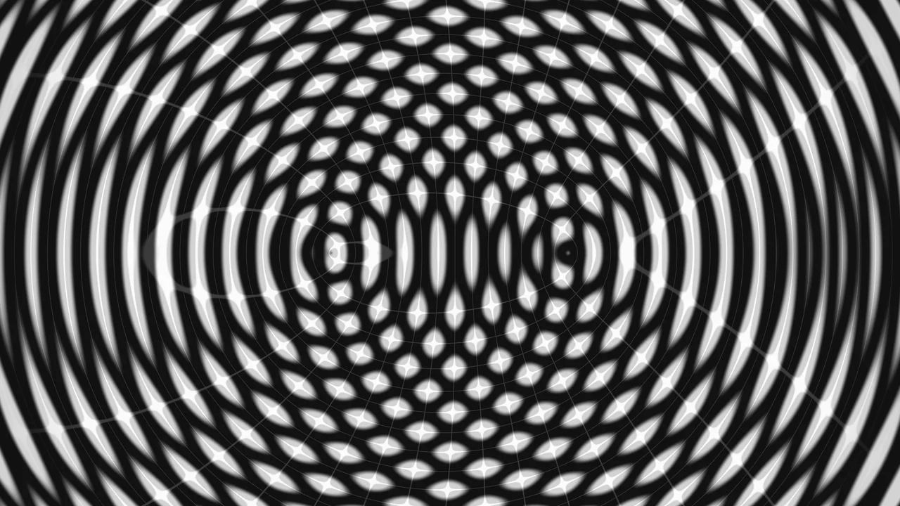 Monochrome Concentric Scanner HUD 4K Wallpaper