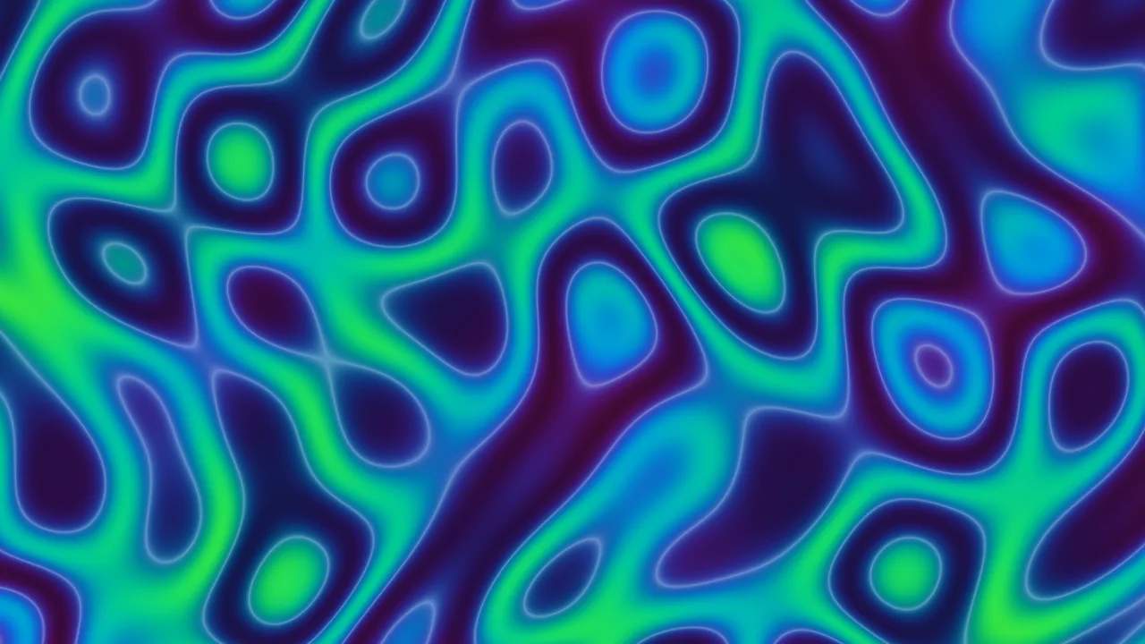 Abstract Blue Green Purple Ink Diffusion 4K Wallpaper