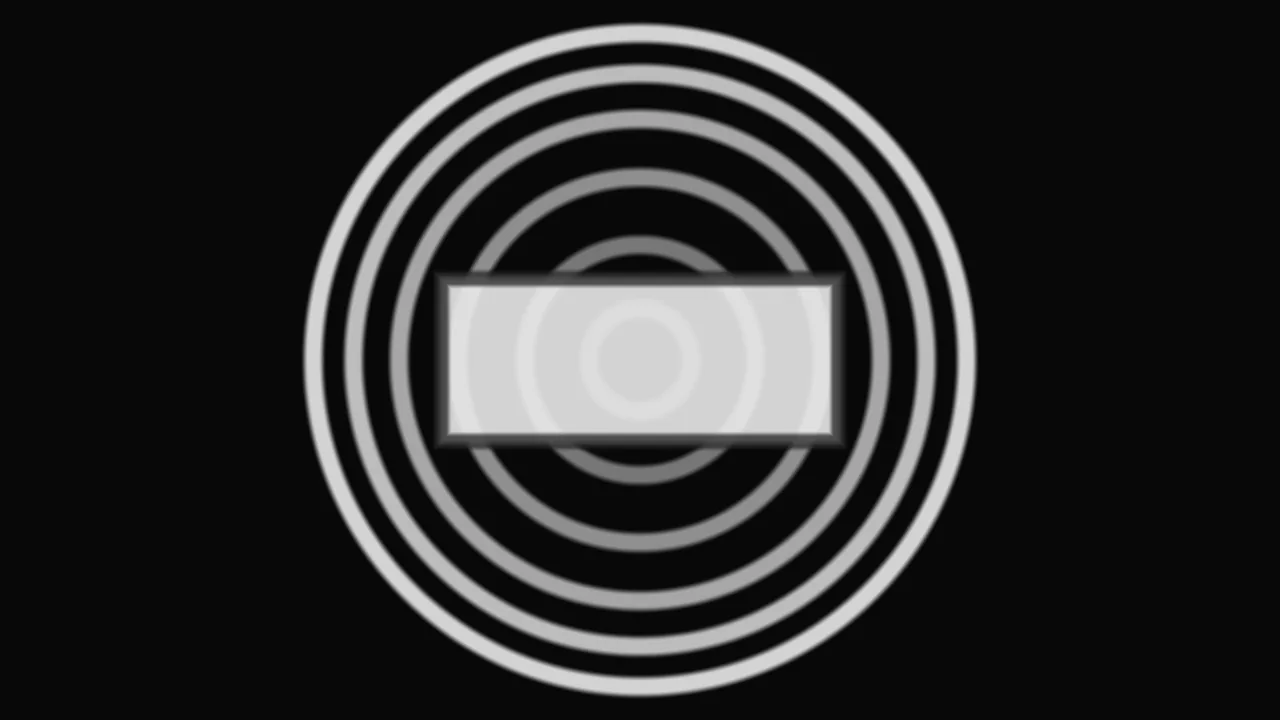 Monochrome Concentric Ring Scanner HUD 4K Wallpaper