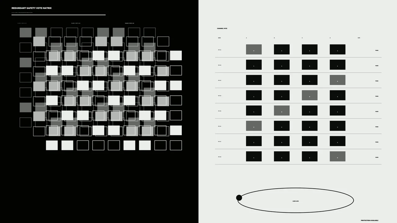 Redundant Safety Vote Matrix Sci-Fi HUD 4K Wallpaper