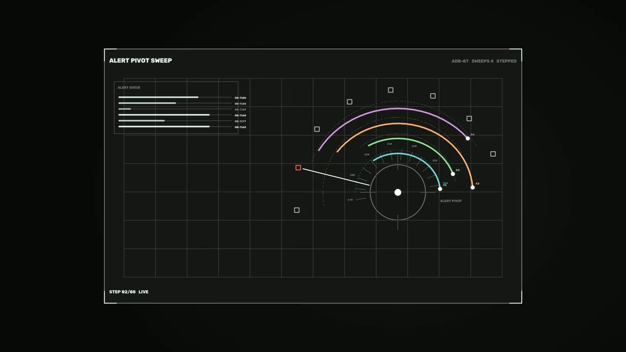 Sci-Fi HUD Alert Dashboard with Circular Telemetry Gauge 4K Wallpaper