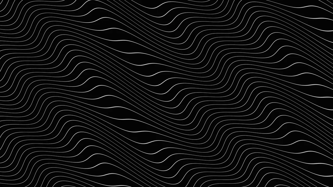 Monochrome Contour-Line HUD Screen Graphic, 4K Sci-Fi Interface Wallpaper