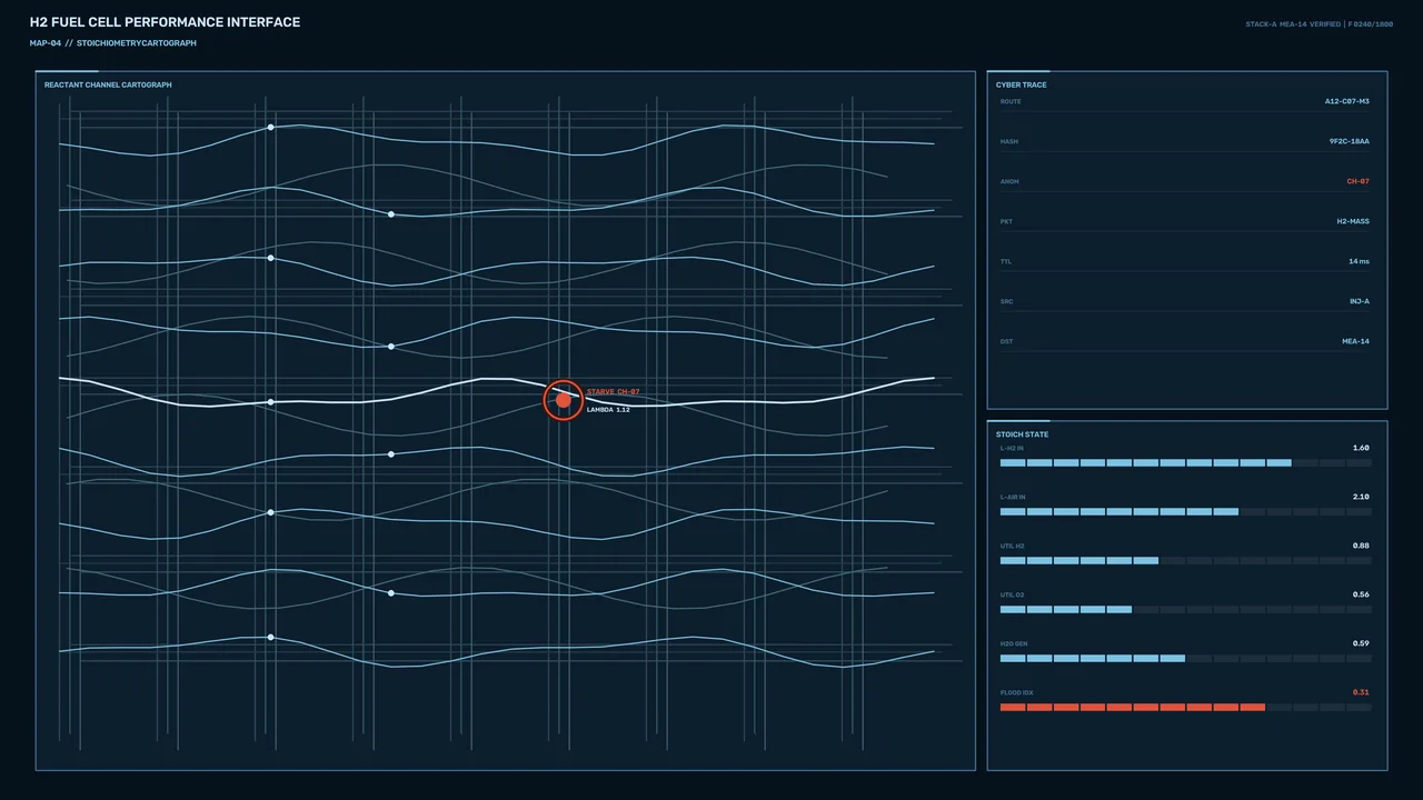Hydrogen Fuel Cell Performance HUD | 4K Sci-Fi Wallpaper