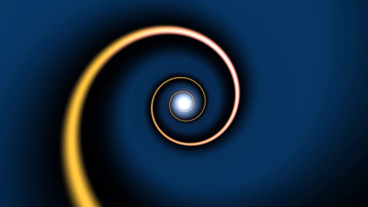 Neon Spiral Portal 4K Wallpaper