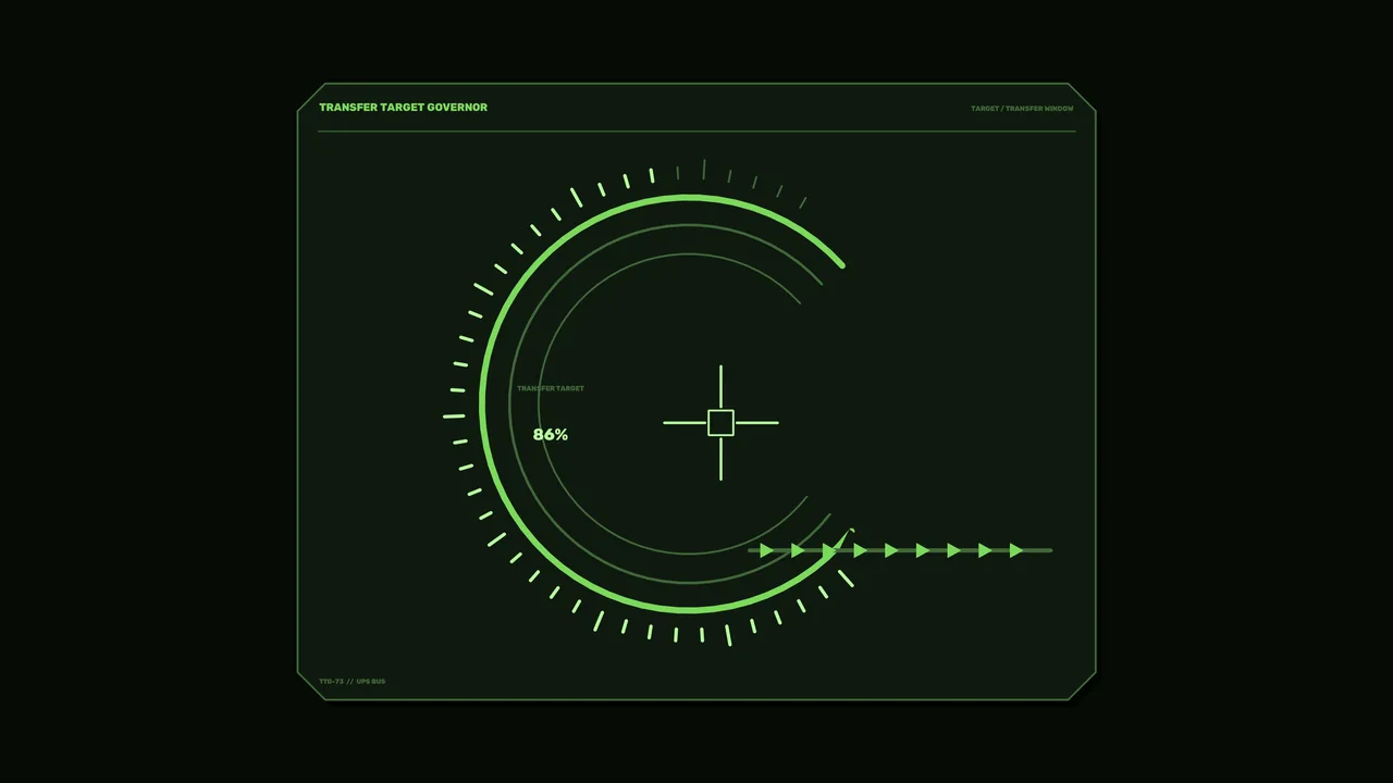 Green Transfer Target Governor HUD Dashboard 4K Wallpaper