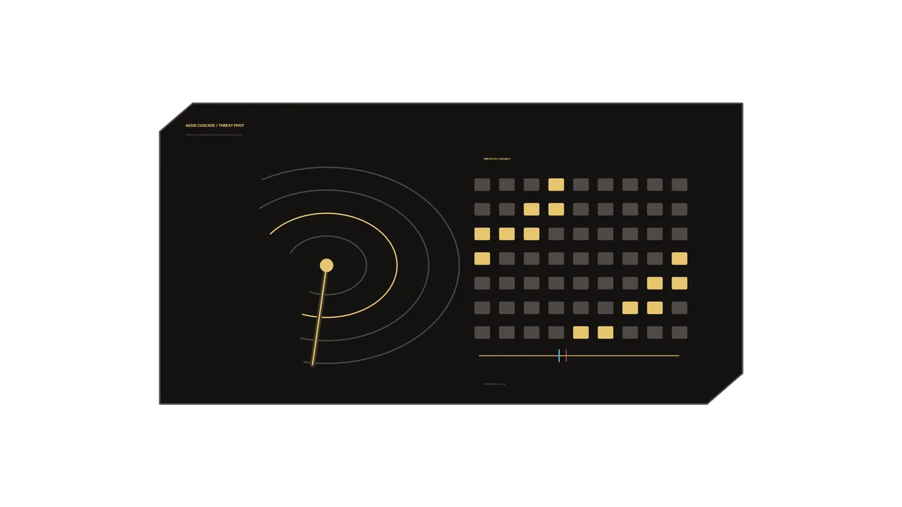 Sci-Fi Radar and Status Grid HUD Interface 4K Wallpaper
