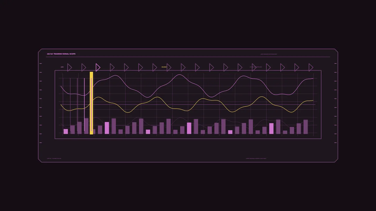Futuristic Signal Scope Telemetry HUD 4K Wallpaper