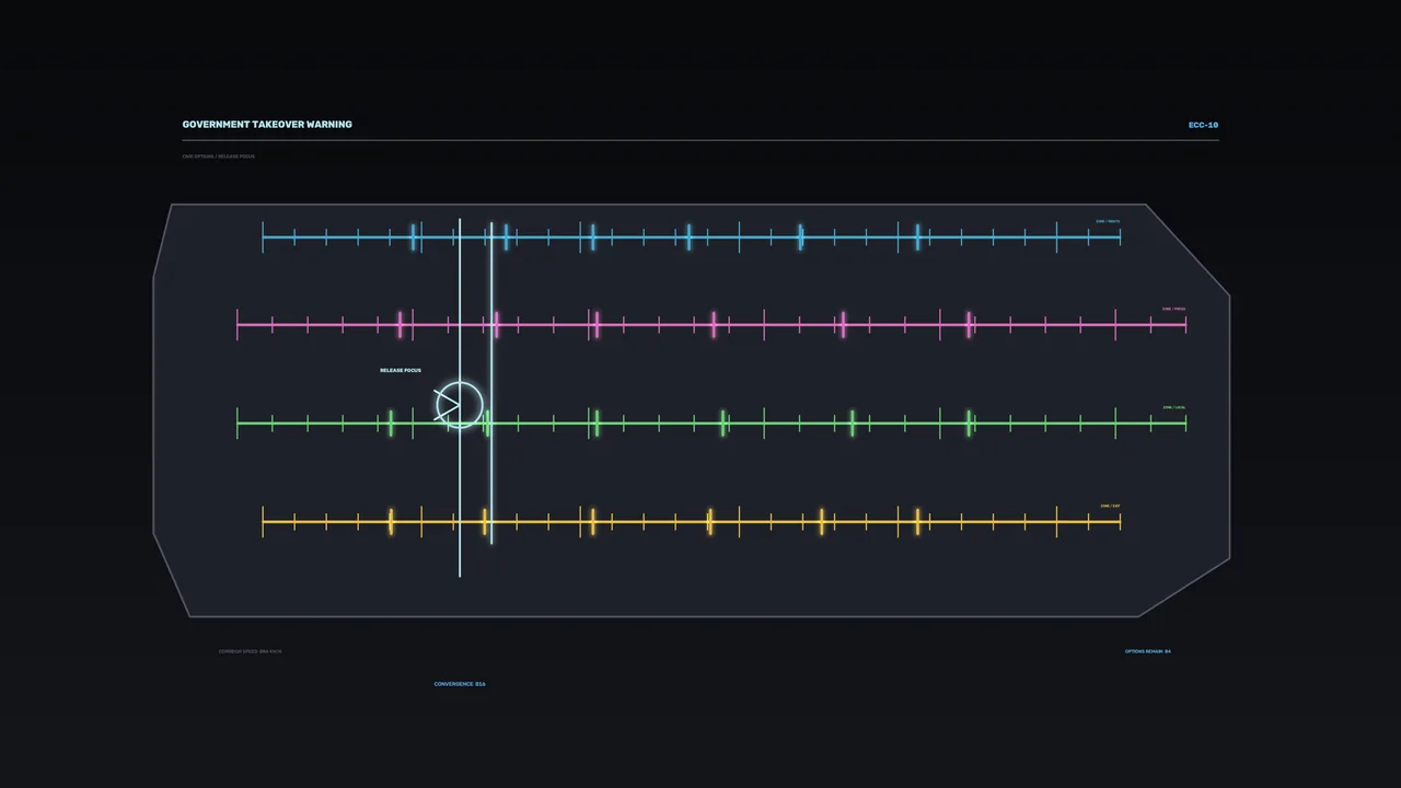 Color-Coded Telemetry Calibration HUD 4K Sci-Fi Wallpaper