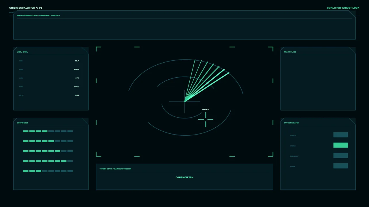 Sci-Fi Target Lock Radar HUD Interface 4K Wallpaper