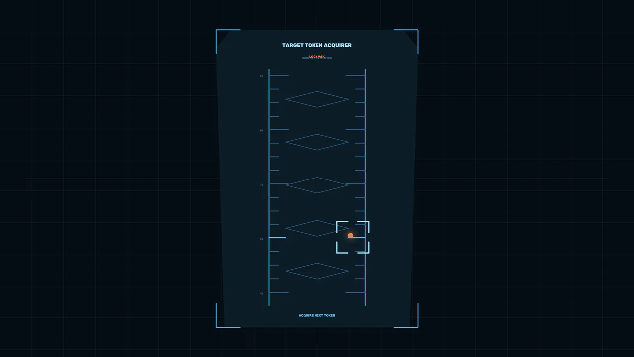 Futuristic Token Acquisition Telemetry HUD – 4K Wallpaper