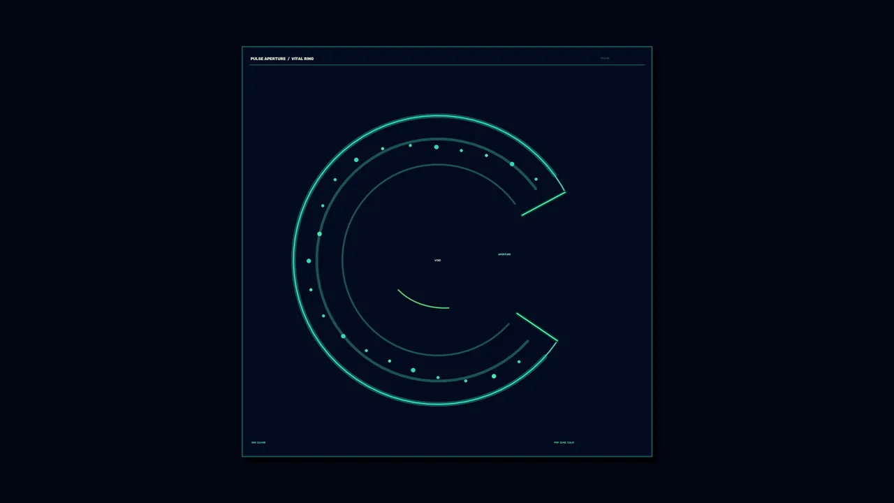 Circular Target Acquisition Telemetry HUD 4K Sci-Fi Wallpaper