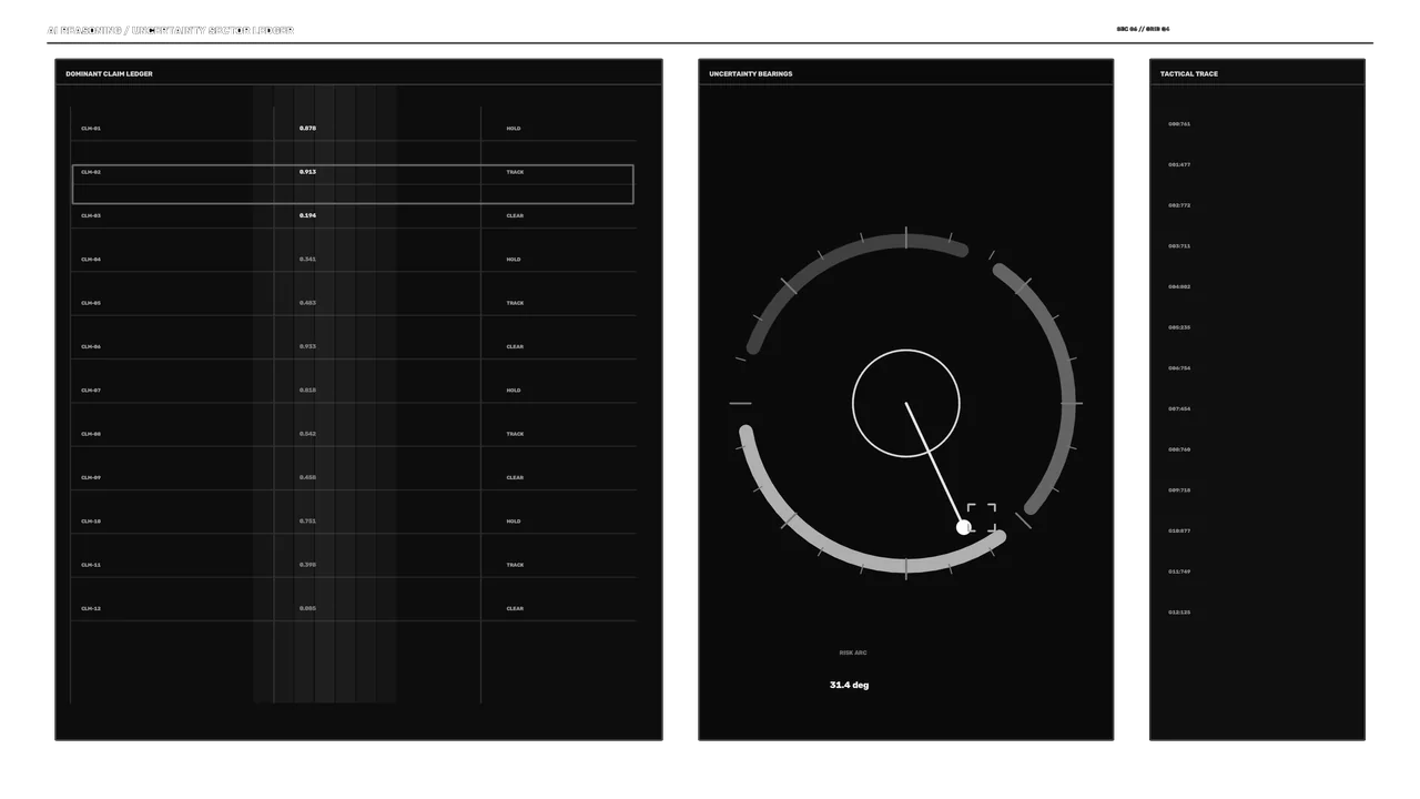 Uncertainty Gauge and Telemetry HUD Dashboard 4K Wallpaper