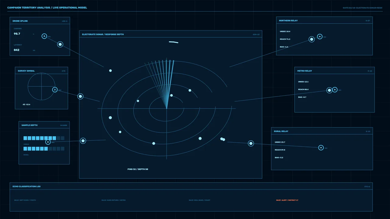 Futuristic Sonar Analytics HUD — 4K Sci-Fi Wallpaper