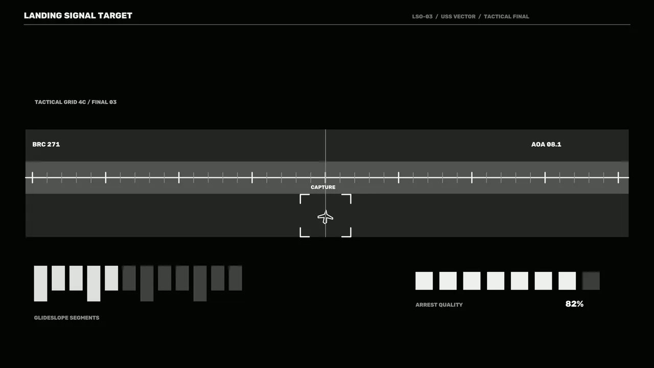 Sci-Fi Landing Signal Target HUD Dashboard 4K Wallpaper