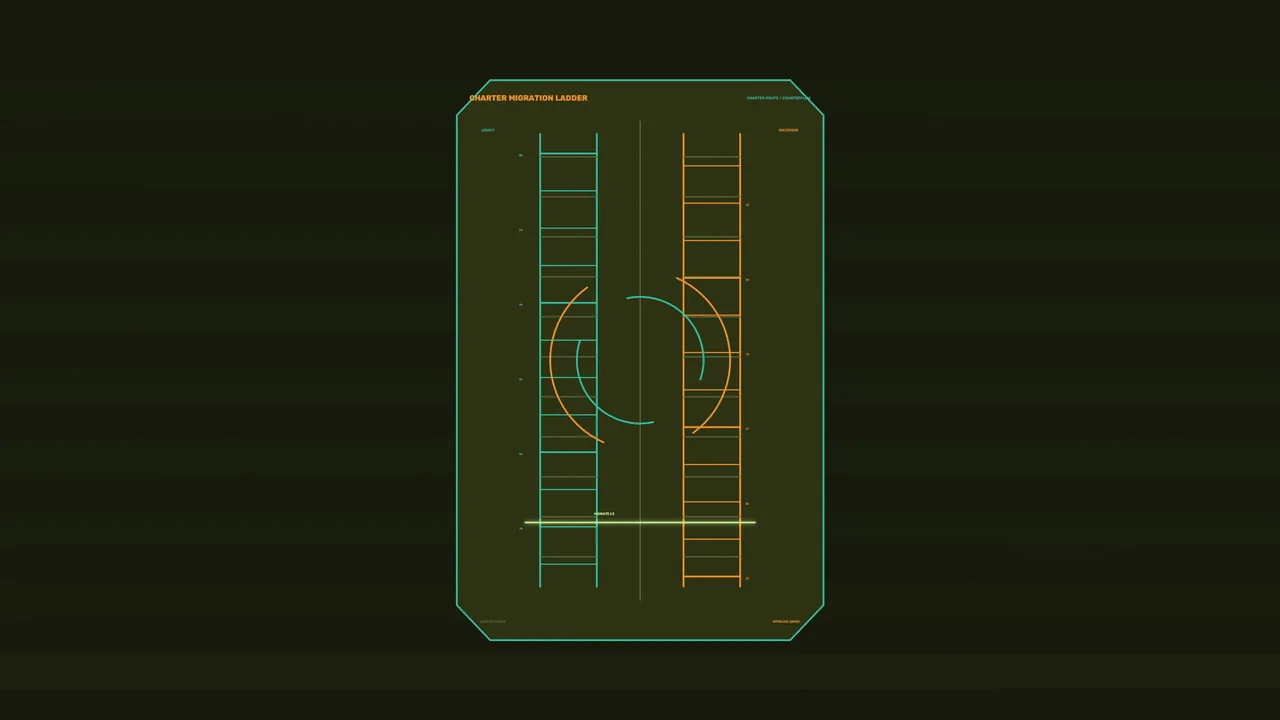 Futuristic Telemetry Ladder Scale HUD 4K Wallpaper