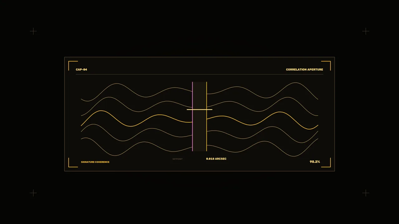 Sci-Fi Correlation Scanner HUD with Waveform Telemetry 4K Wallpaper