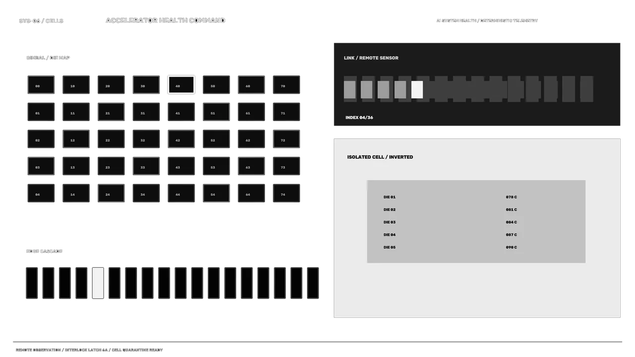 Monochrome Sci-Fi Health Telemetry HUD Dashboard 4K Wallpaper
