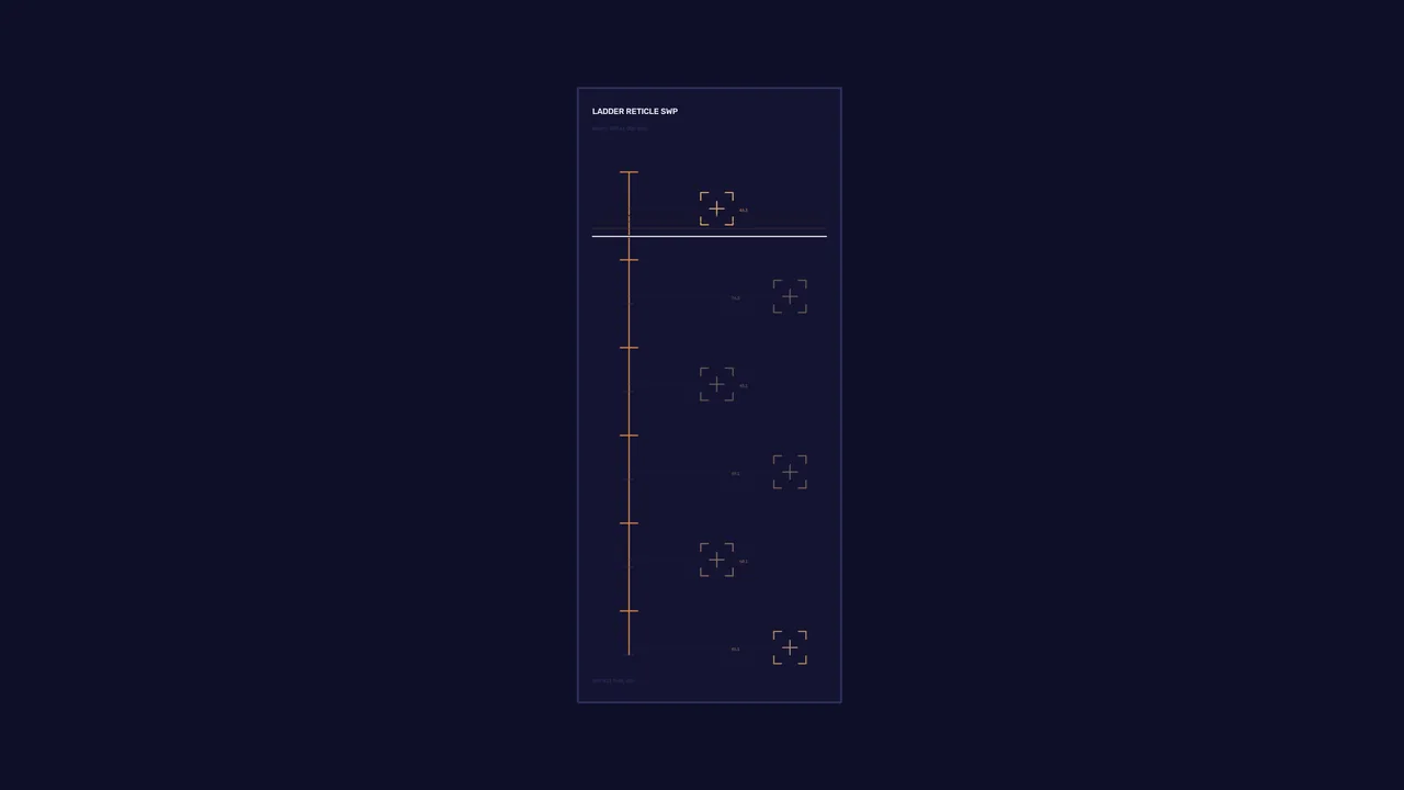 Vertical Reticle Ladder HUD 4K Sci-Fi Wallpaper