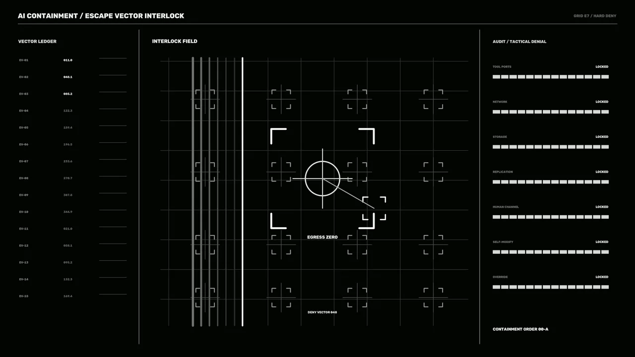 Containment Interlock HUD 4K Sci-Fi Wallpaper