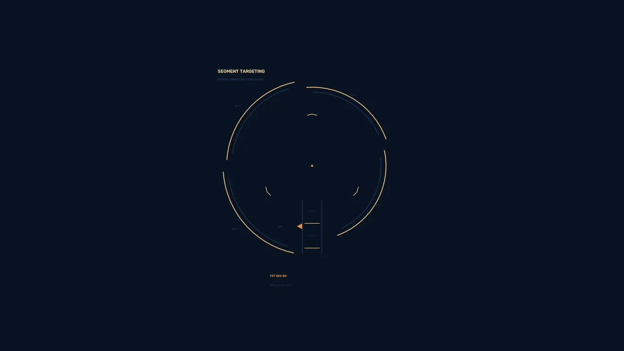 Segment Targeting Circular HUD Interface 4K Sci-Fi Wallpaper