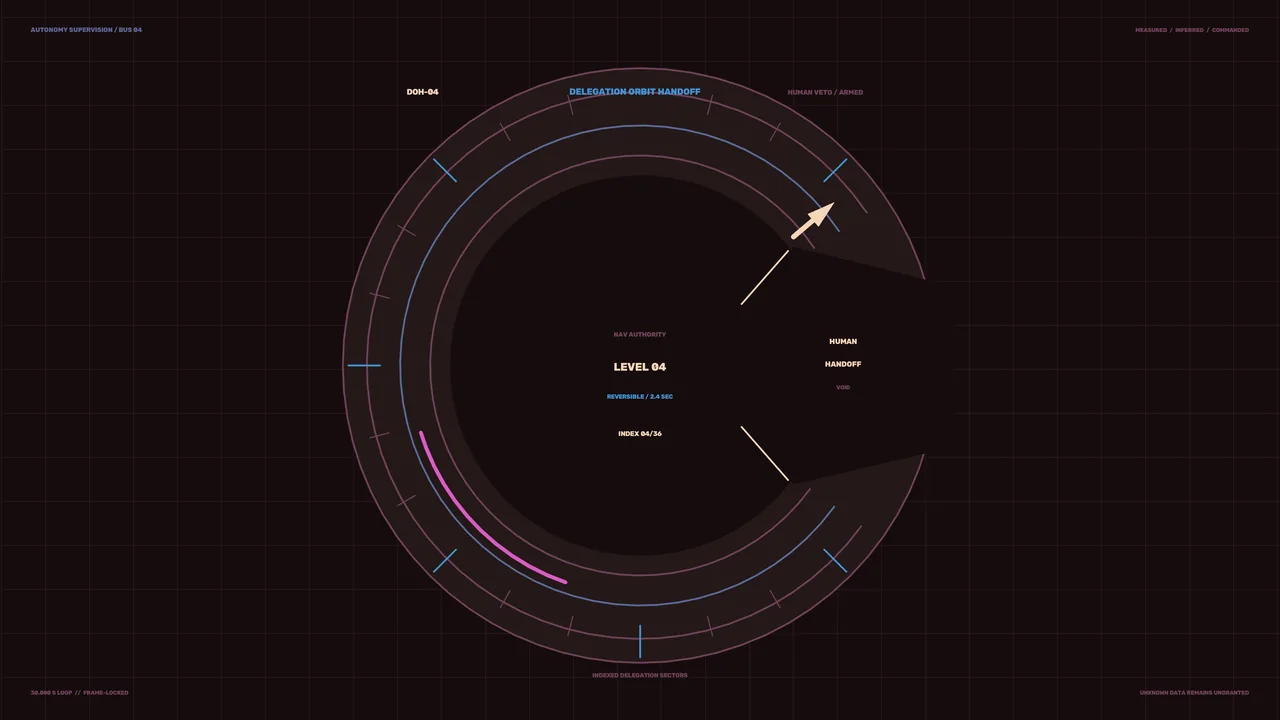 Circular Telemetry Handoff HUD — 4K Sci-Fi Wallpaper
