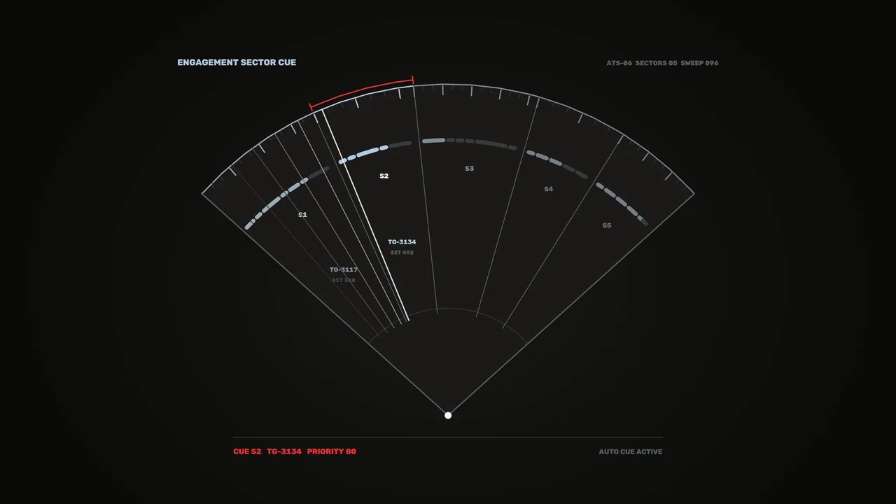 Futuristic Target Selection Sector HUD 4K Wallpaper
