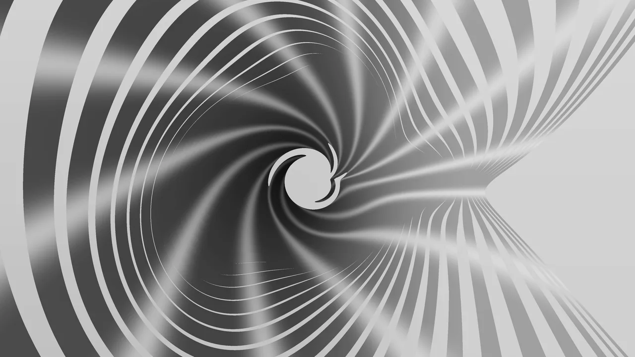 Grayscale Spiral Vortex Abstract 4K Wallpaper