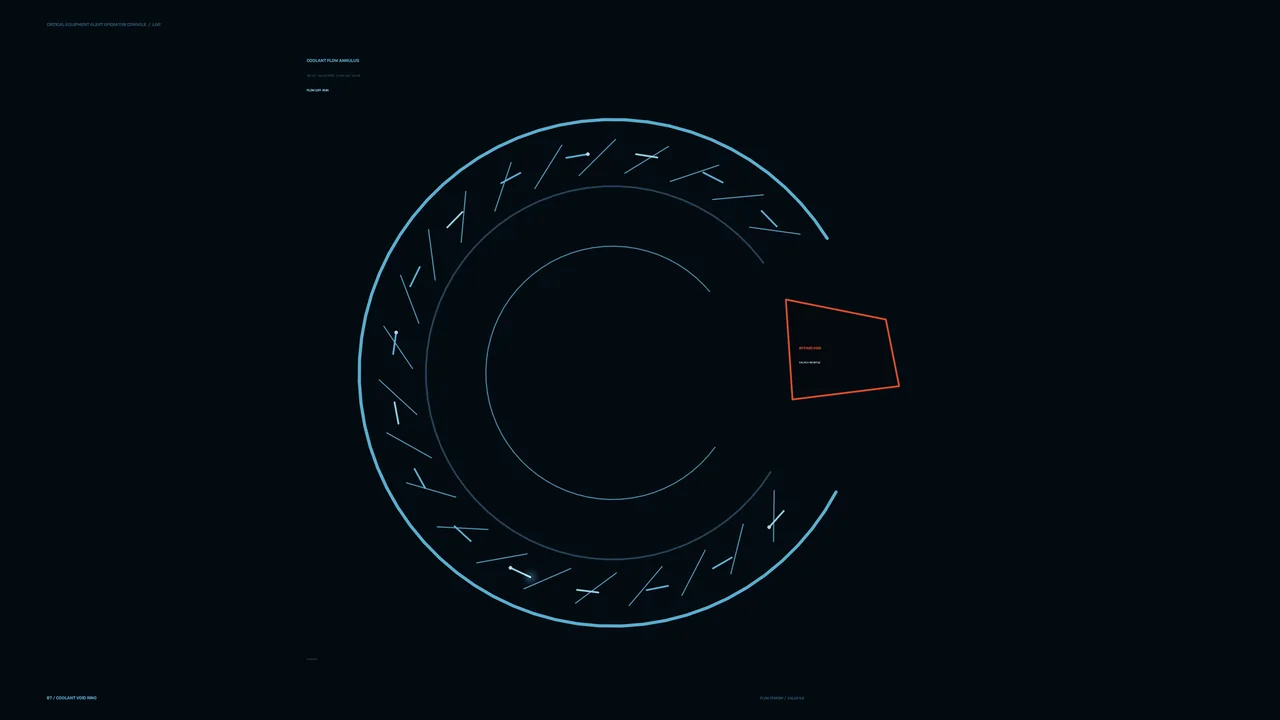 Sci-Fi Equipment Alert Console HUD with Circular Telemetry Scanner 4K Wallpaper