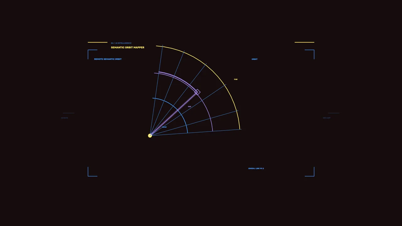 Sci-Fi Radial Orbit Mapper HUD Wallpaper 4K