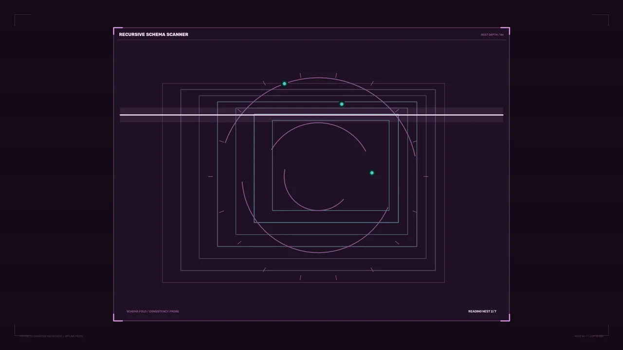 Recursive Schema Scanner HUD with Nested Frames